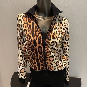 Leopard Track Jacket, Buddy Love, Sm